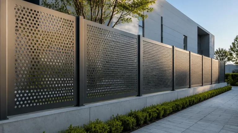Perforated Metal Fence visual guide