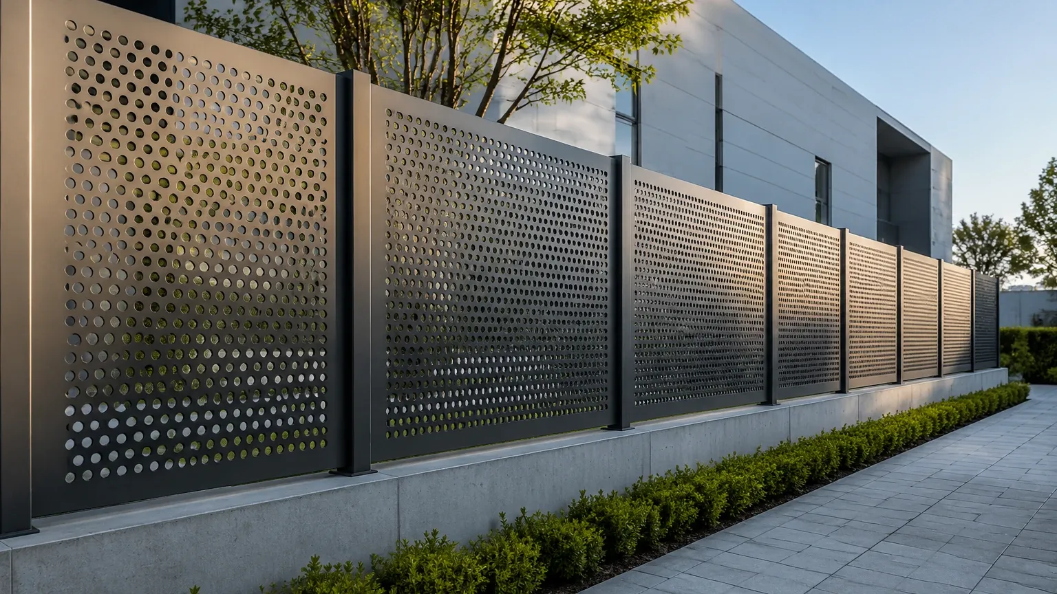 Perforated Metal Fence Perforated Metal Fence visual guide