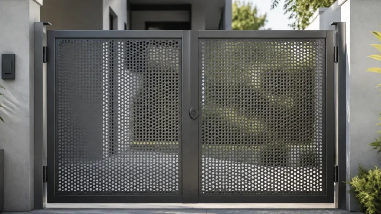 Perforated Metal for Gate visual guide