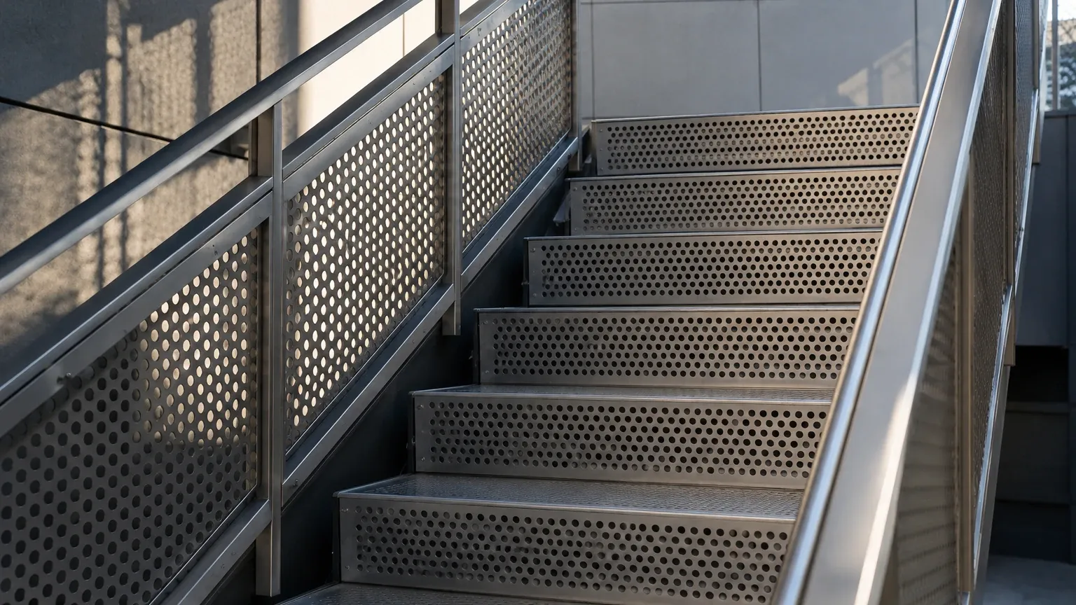 Perforated Metal for Stairs Perforated Metal for Stairs visual guide