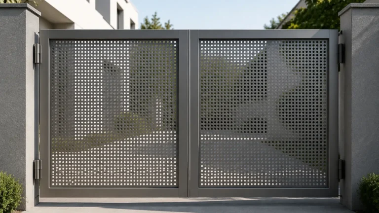 Perforated Metal Gate Design visual guide