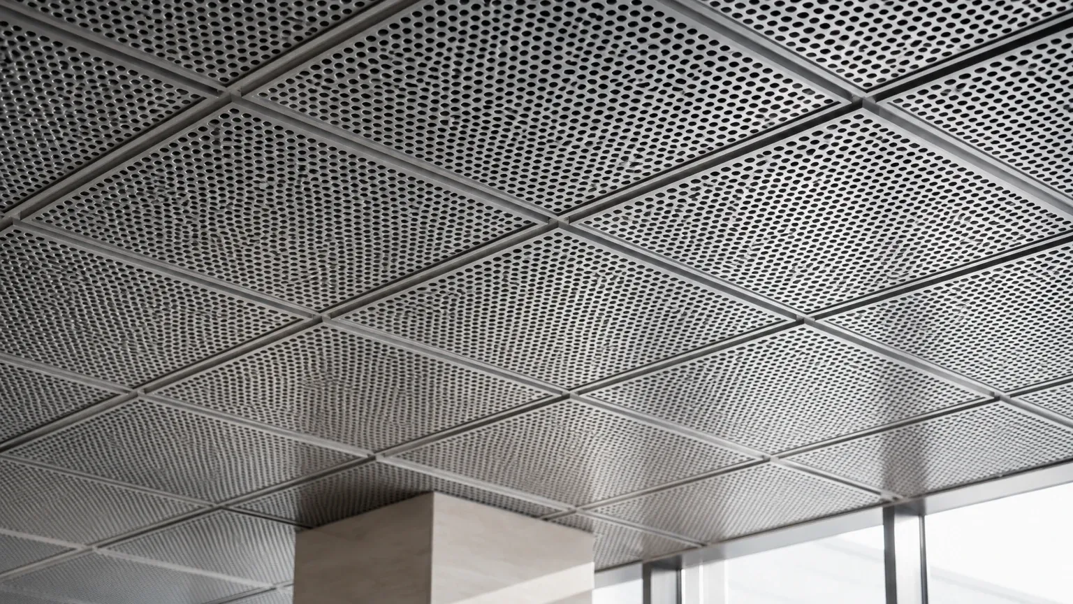Perforated Metal Grid Ceiling Perforated Metal Grid Ceiling visual guide