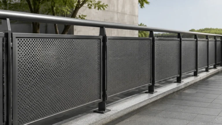 Perforated Metal Guardrail visual guide