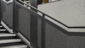 Perforated Metal Handrail visual guide