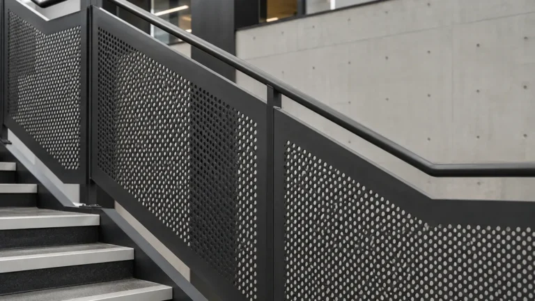 Perforated Metal Handrail visual guide