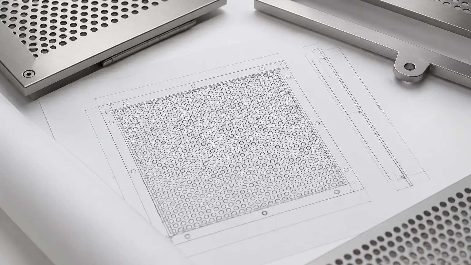 Perforated Metal Hatch Autocad visual guide