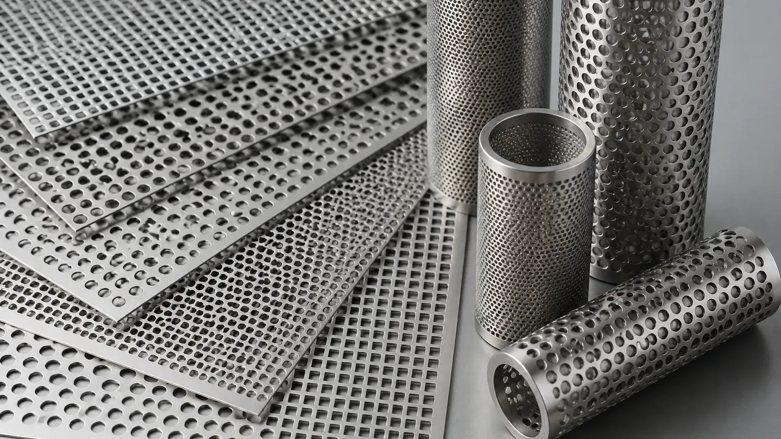 Perforated Metal Hole Size visual guide