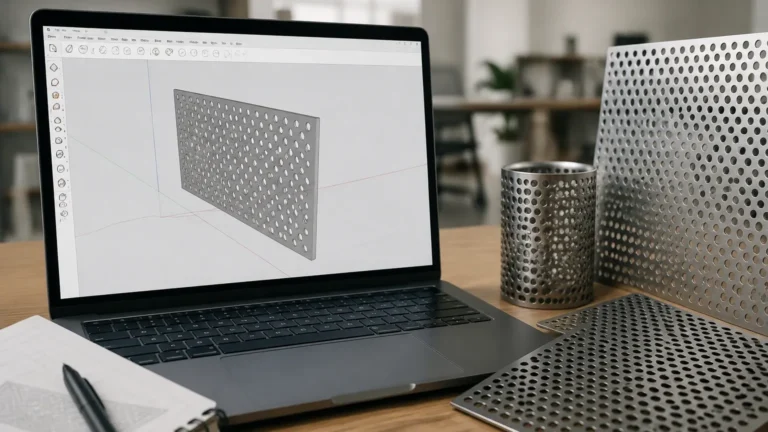 Perforated Metal in Sketchup visual guide