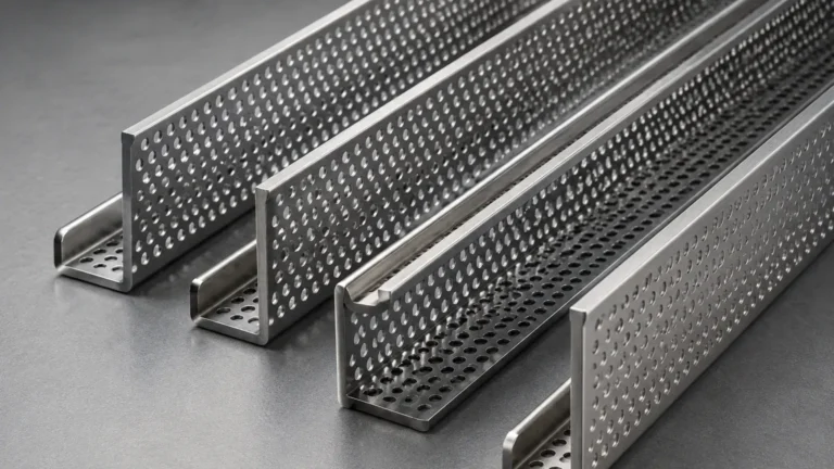 Perforated Metal J Channel visual guide