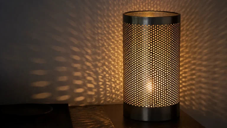 Perforated Metal Lamp visual guide