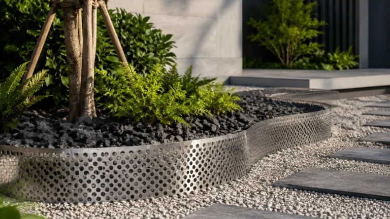 Perforated Metal Landscape Edging visual guide