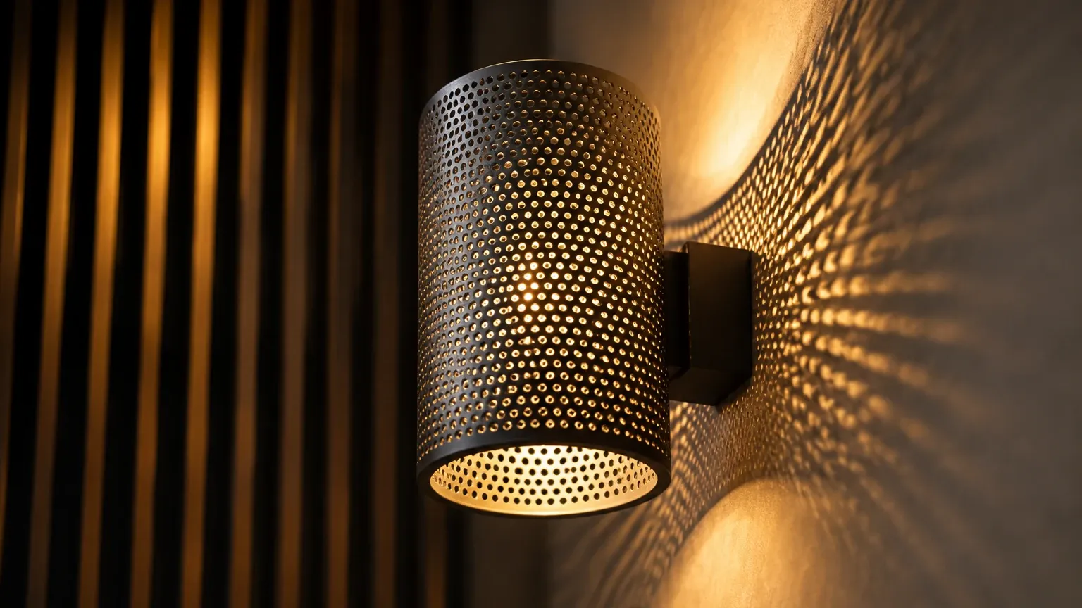Perforated Metal Light Perforated Metal Light visual guide