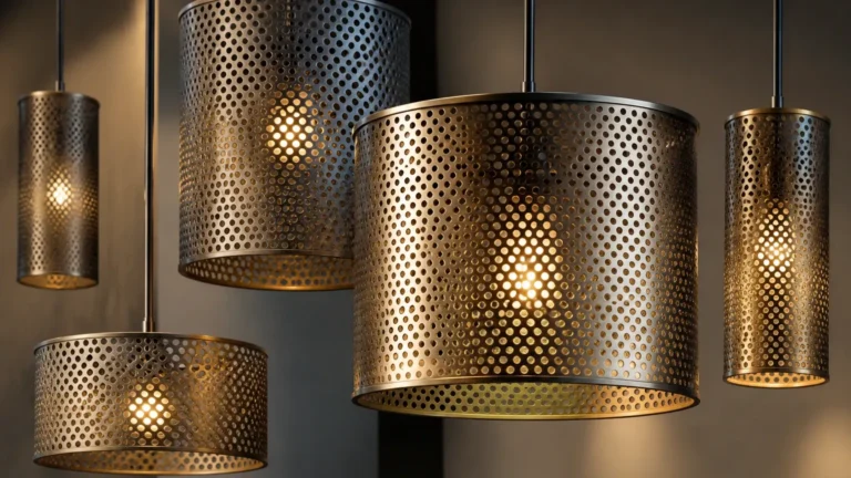 Perforated Metal Light Fixture visual guide