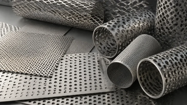 Perforated Metal Material 3d visual guide