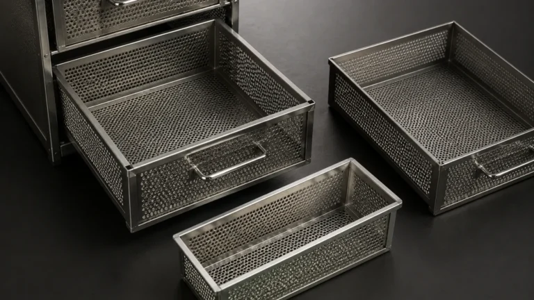 Perforated Metal Mesh Drawers visual guide