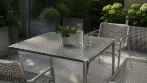 Perforated Metal Outdoor Furniture visual guide