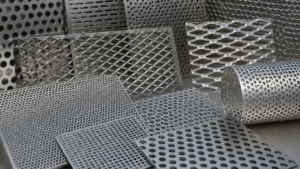 Perforated Metal Panel Texture visual guide