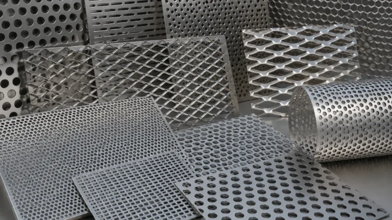 Perforated Metal Panel Texture visual guide