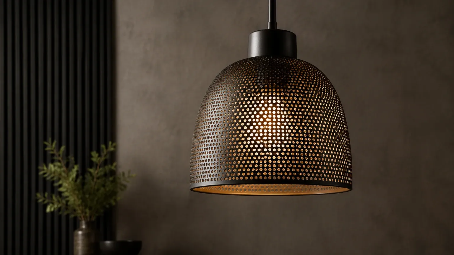 Perforated Metal Pendant Light Perforated Metal Pendant Light visual guide