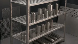 Perforated Metal Shelving Unit visual guide