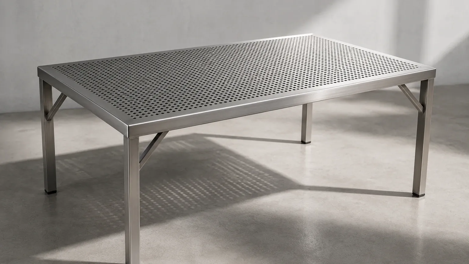 Perforated Metal Table Perforated Metal Table visual guide