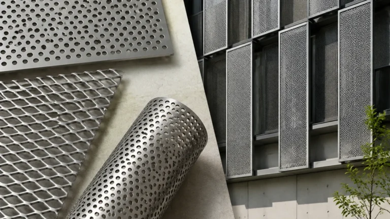 Perforated Metal Texture Revit visual guide