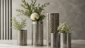 Perforated Metal Vase visual guide
