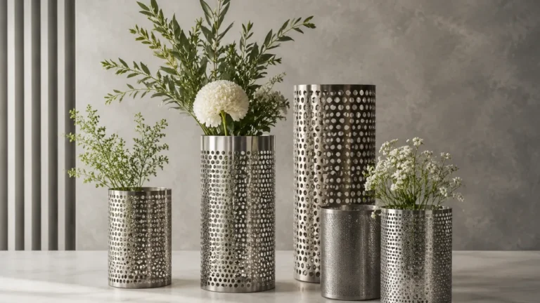 Perforated Metal Vase visual guide