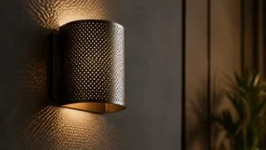 Perforated Metal Wall Sconce visual guide