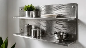 Perforated Metal Wall Shelf visual guide