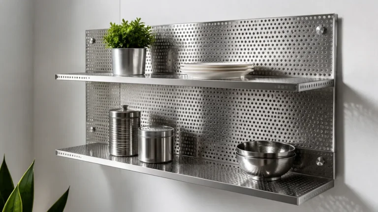 Perforated Metal Wall Shelf visual guide