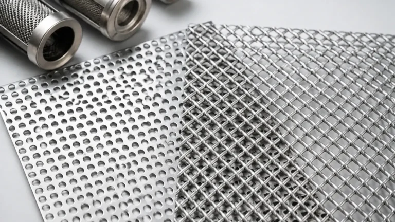 Perforated vs Expanded Metal visual guide