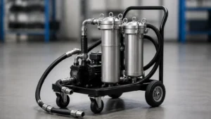 Portable Hydraulic Oil Filtration System visual guide