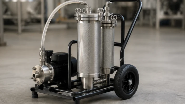 Portable Oil Filtering System visual guide