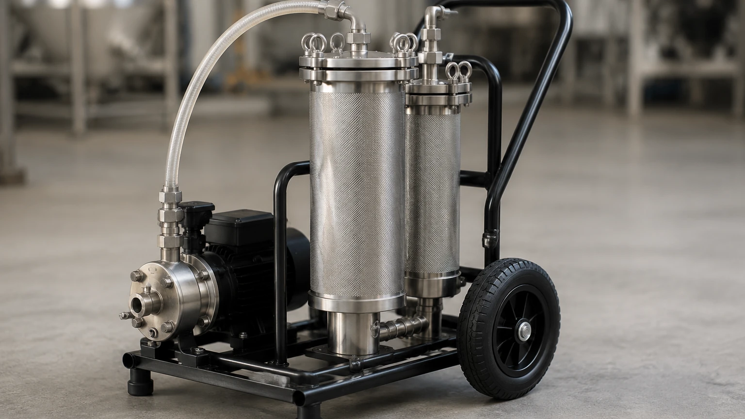 Portable Oil Filtering System visual guide