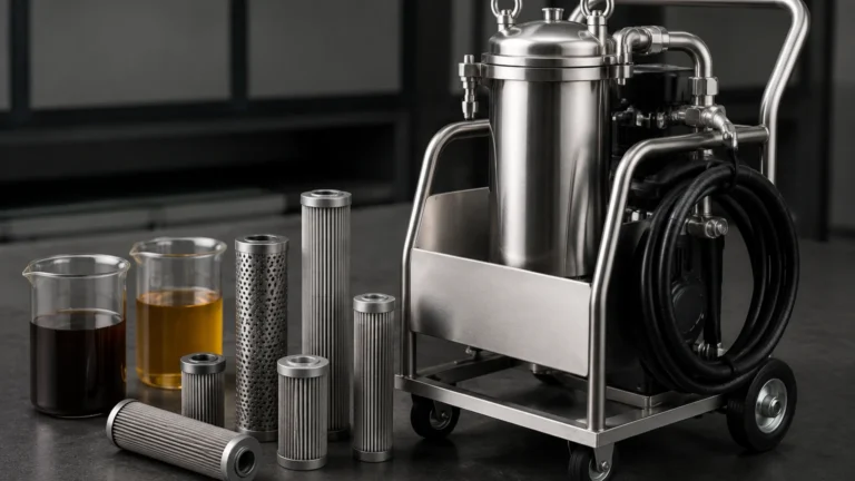 Portable Oil Purifier visual guide
