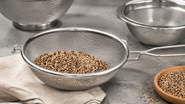 Quinoa Strainers visual guide