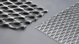 Raised vs Flat Expanded Metal visual guide