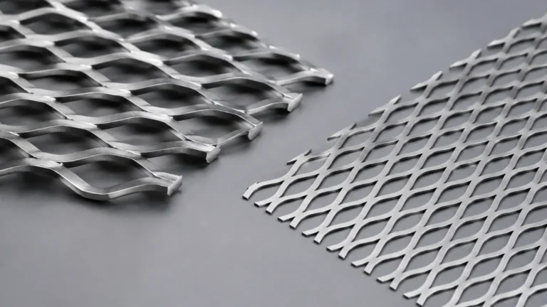 Raised vs Flat Expanded Metal visual guide