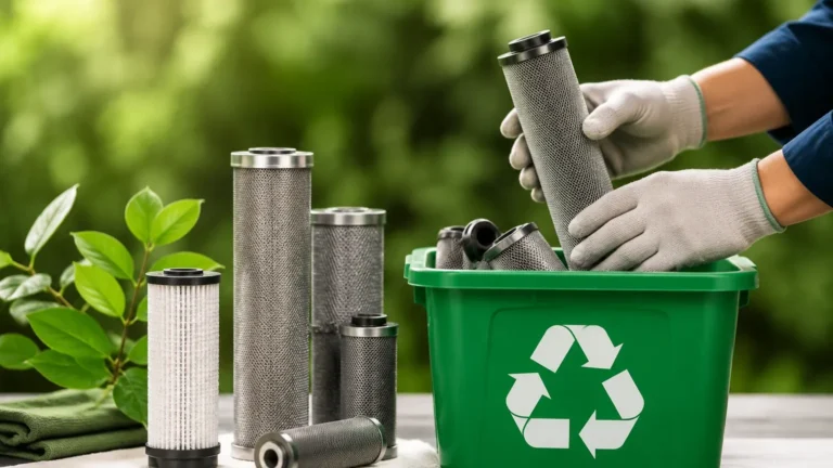 Recycle Water Filter Cartridges visual guide