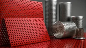 Red Perforated Metal visual guide