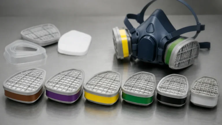 Respirator Filter Cartridge Color Codes visual guide