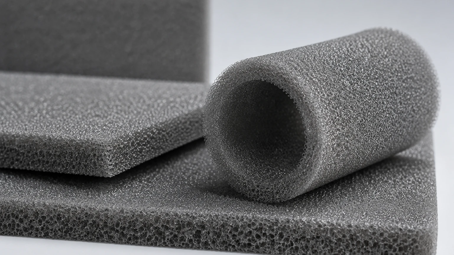 Reticulated Polyurethane Foam Structure visual guide