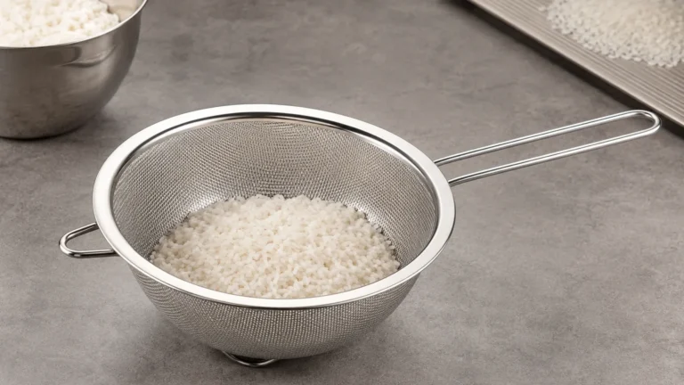 Rice Strainer visual guide