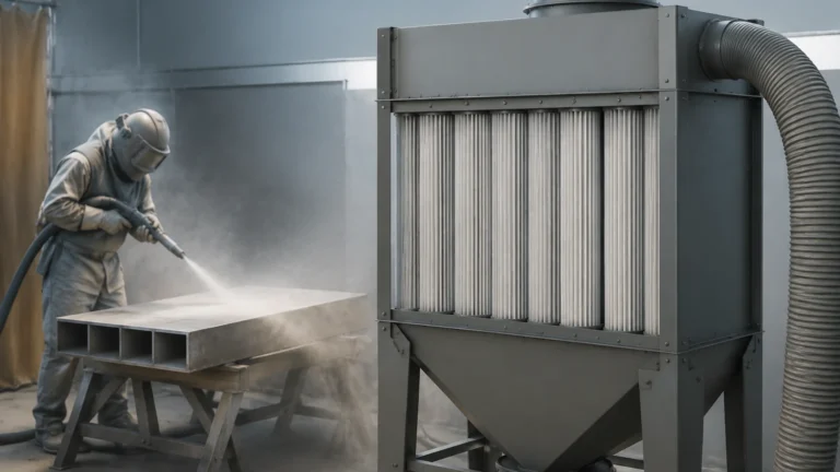 Sandblast Dust Collector visual guide