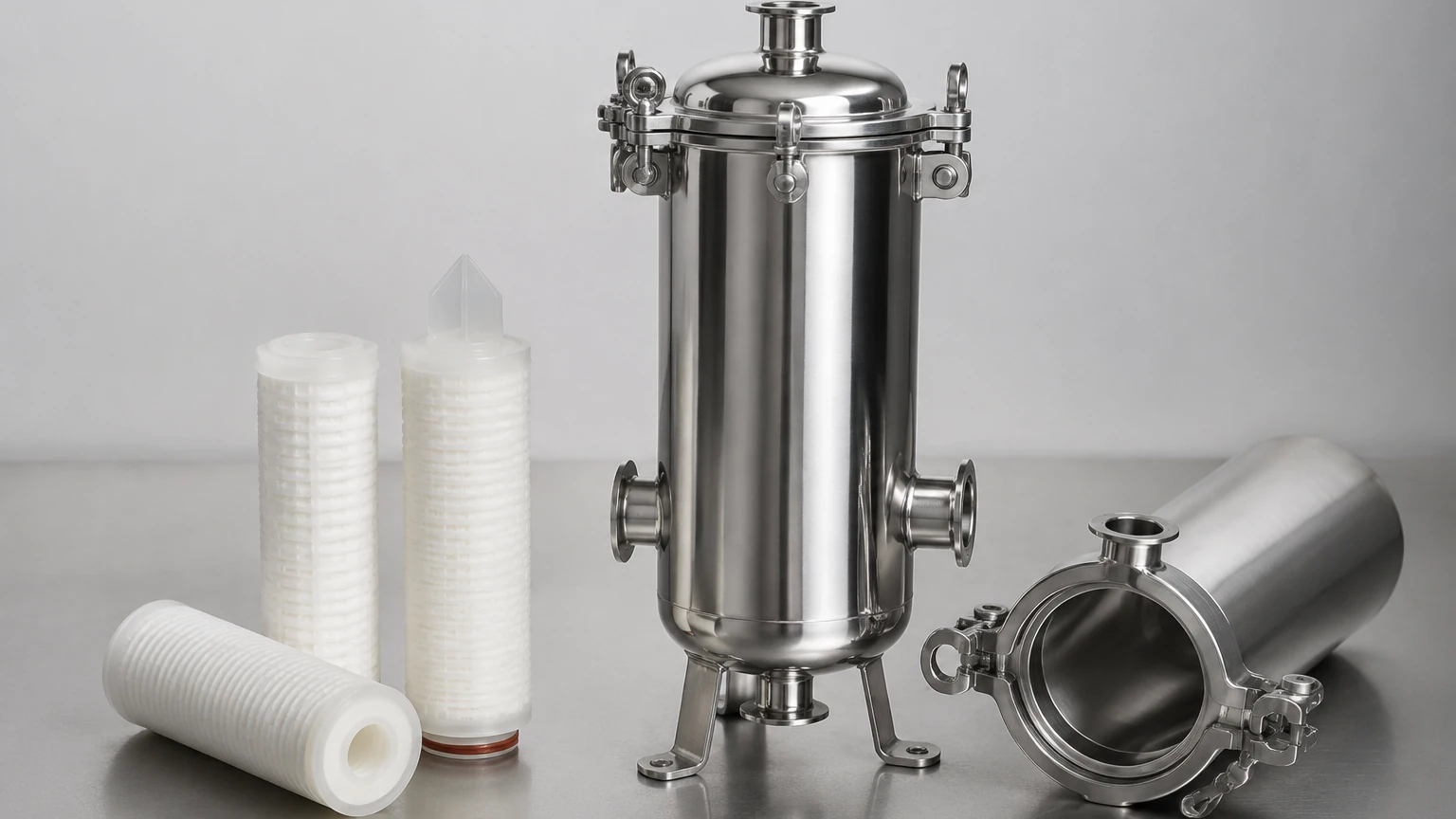 Sanitary Cartridge Filter Housing visual guide