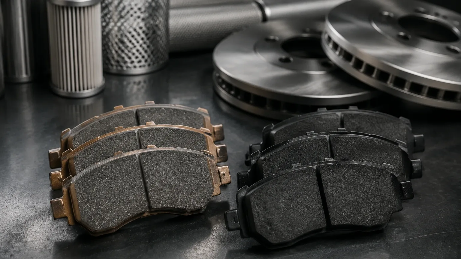 Sintered Metal vs Carbon Brake Pads visual guide