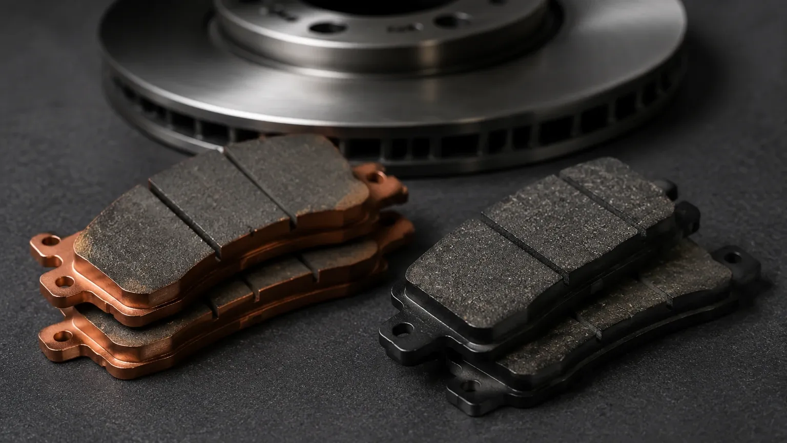 Sintered Metal vs Organic Brake Pads visual guide