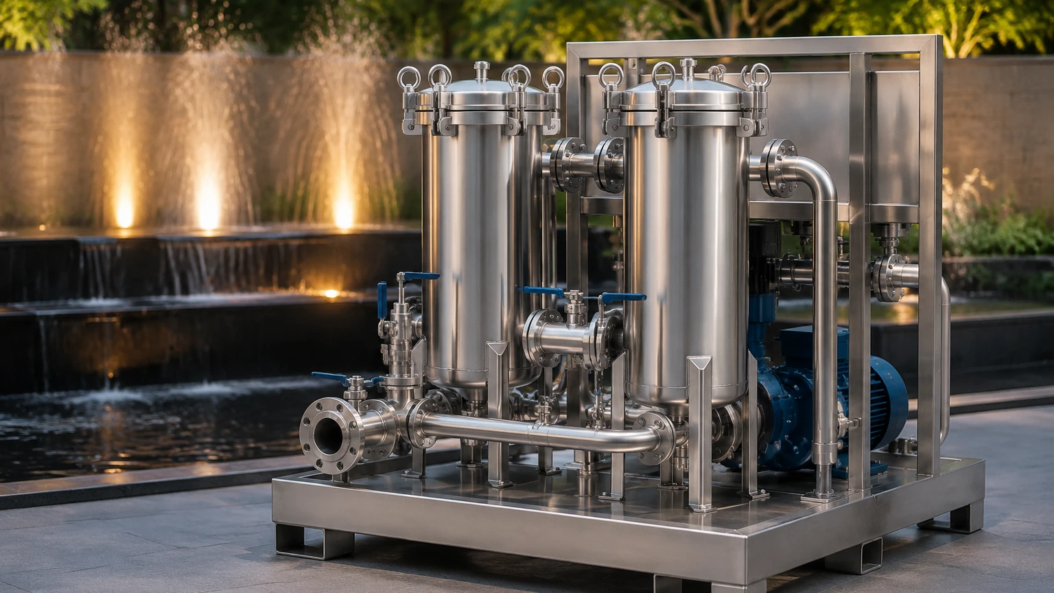 Skid Mount Fountain Filter Systems visual guide