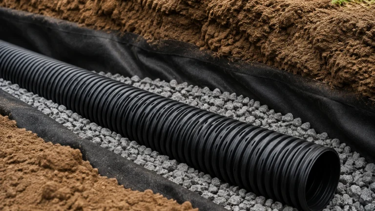 Slotted Corrugated Pipe for Drainage and Dispersion visual guide